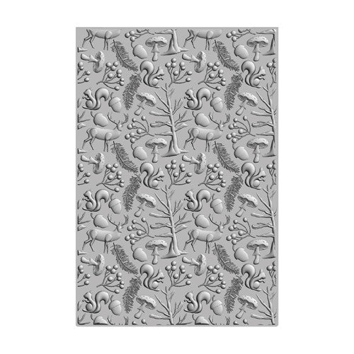 Simon Says Stamp! Sizzix Textured Impressions WINTER WOODLAND 3D Embossing Folder 666039