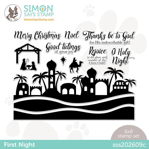 Simon Says Stamp! Simon Says Clear Stamps FIRST NIGHT sss202609c