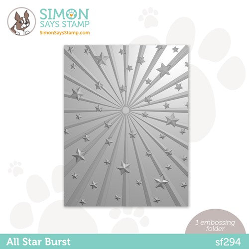 Simon Says Stamp! Simon Says Stamp Embossing Folder ALL STAR BURST sf294