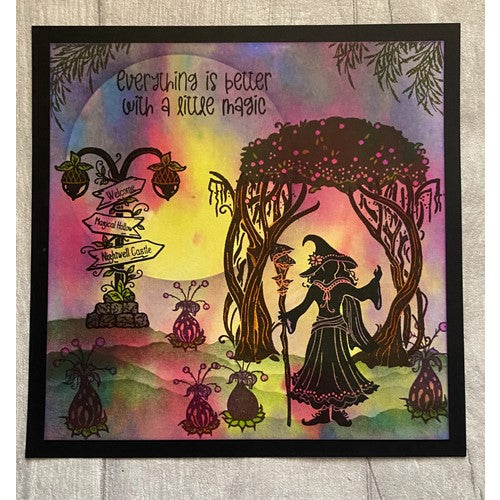 Simon Says Stamp! Fairy Hugs MAGICAL ARCHWAY Clear Stamps FHS-487