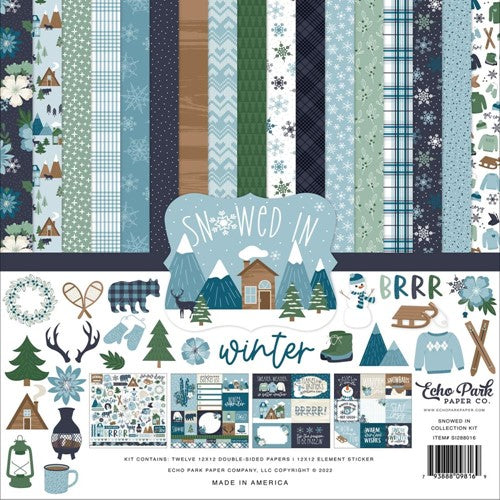 Simon Says Stamp! Echo Park SNOWED IN 12 x 12 Collection Kit si288016