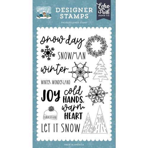Simon Says Stamp! Echo Park SNOW DAY Clear Stamps si288042