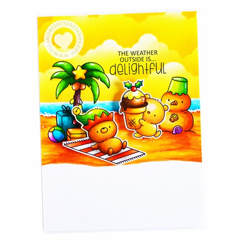 Simon Says Stamp! Clearly Besotted FESTIVE SUN FUN Clear Stamps