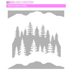 Simon Says Stamp! Clearly Besotted FESTIVE FOREST Stencil