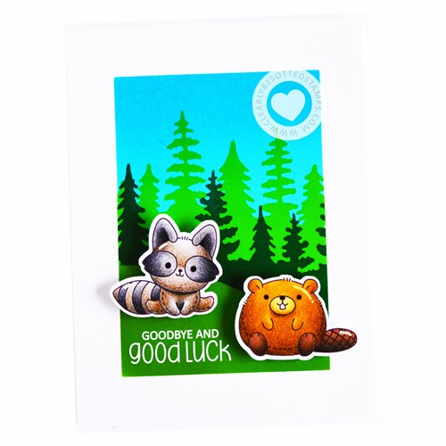 Simon Says Stamp! Clearly Besotted FESTIVE FOREST Stencil