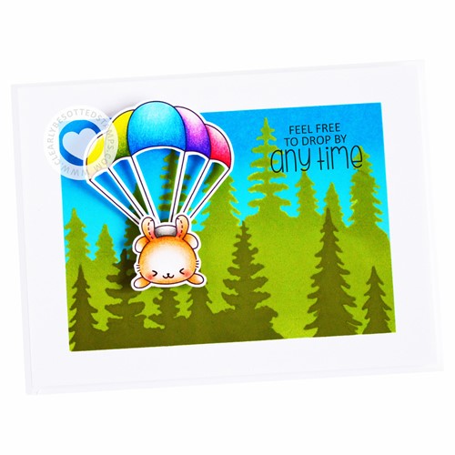Simon Says Stamp! Clearly Besotted FESTIVE FOREST Stencil