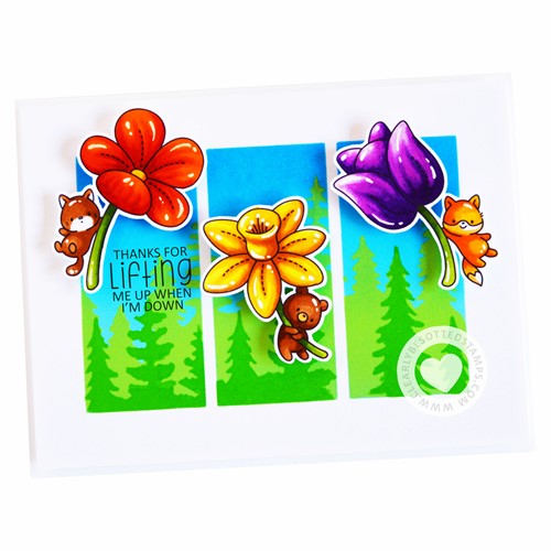 Simon Says Stamp! Clearly Besotted FESTIVE FOREST Stencil