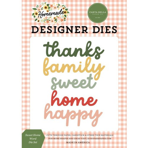 Simon Says Stamp! Carta Bella SWEET HOME WORD Dies Set cbh158041