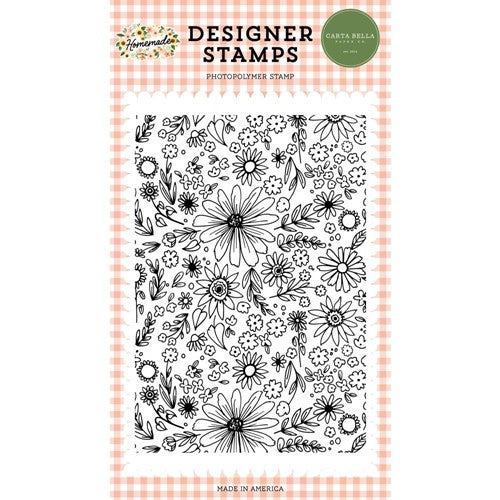 Simon Says Stamp! Carta Bella HOMEMADE FLORAL BACKGROUND Clear Stamp cbh158042