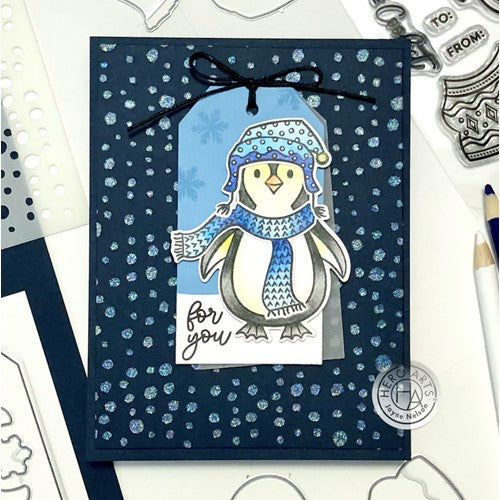Simon Says Stamp! Hero Arts Clear Stamps COZY PENGUIN CM662