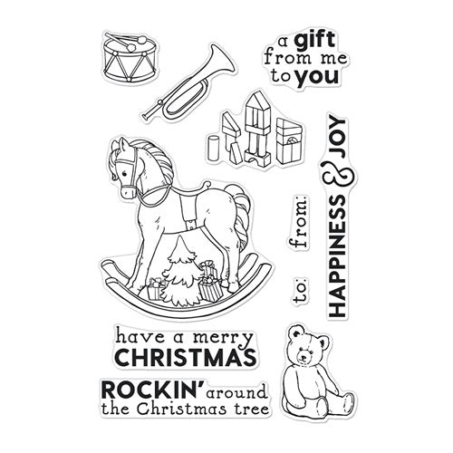 Simon Says Stamp! Hero Arts Clear Stamps MERRY ROCKIN HORSE CM643