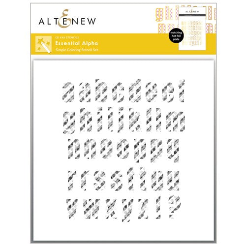 Simon Says Stamp! Altenew ESSENTIAL ALPHA Simple Coloring Stencils ALT7411