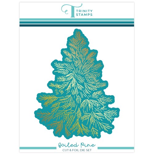 Simon Says Stamp! Trinity Stamps FOILED PINE Cut And Foil Die Set tmd-168