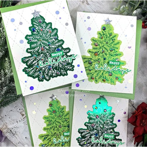 Simon Says Stamp! Trinity Stamps FOILED PINE Cut And Foil Die Set tmd-168 | color-code:ALT01