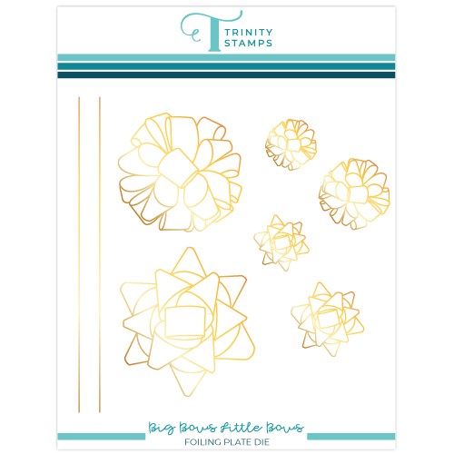 Simon Says Stamp! Trinity Stamps BIG BOWS LITTLE BOWS Hot Foil Plate tmd-167