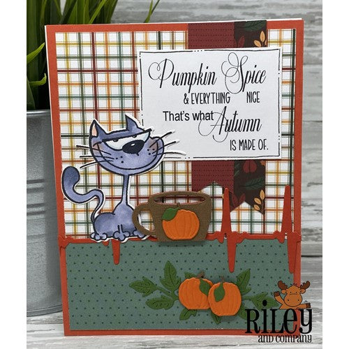 Simon Says Stamp! Riley And Company Funny Bones WHAT AUTUMN IS MADE OF Cling Stamp RWD-1069