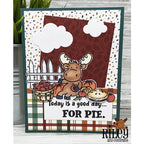 Simon Says Stamp! Riley And Company Funny Bones TODAY IS A GOOD DAY FOR PIE Cling Stamp RWD-1077