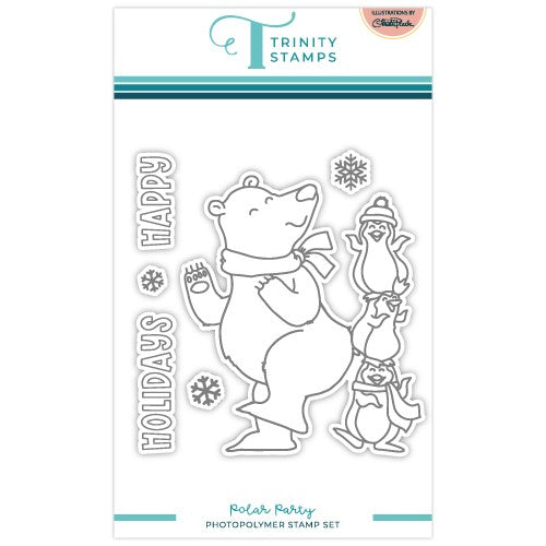Simon Says Stamp! Trinity Stamps POLAR PARTY Clear Stamp Set tps-212