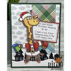 Simon Says Stamp! Riley And Company Funny Bones SIZE 4 HOUR SHOPPING SPREE Cling Stamp RWD-1074