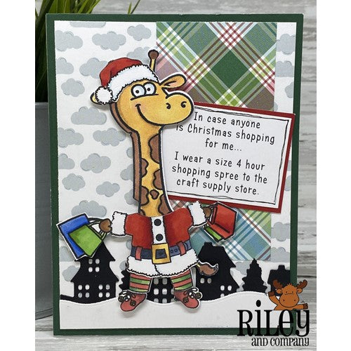 Simon Says Stamp! Riley And Company Funny Bones SIZE 4 HOUR SHOPPING SPREE Cling Stamp RWD-1074