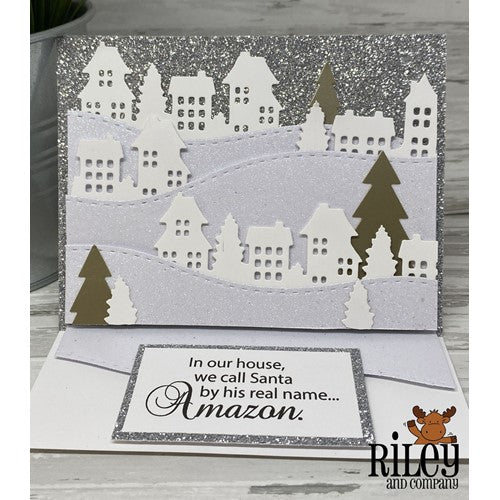 Simon Says Stamp! Riley And Company Funny Bones SANTA'S REAL NAME IS AMAZON Cling Stamp RWD-1071