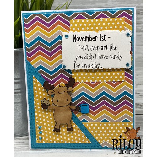Simon Says Stamp! Riley And Company Funny Bones NOVEMBER 1ST Cling Stamp RWD-1068