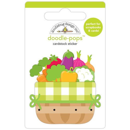 Simon Says Stamp! Doodlebug HARVEST TIME Doodle Pops 3D Sticker 7806