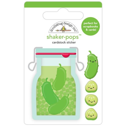 Simon Says Stamp! Doodlebug BIG DILL Shaker Pops 3D Stickers 7809