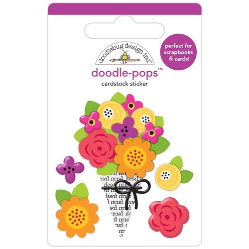 Simon Says Stamp! Doodlebug FALL BUNCH Doodle Pops 3D Stickers 7802