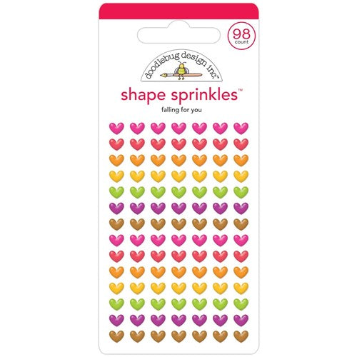 Simon Says Stamp! Doodlebug FALLING FOR YOU Shape Sprinkles 7799