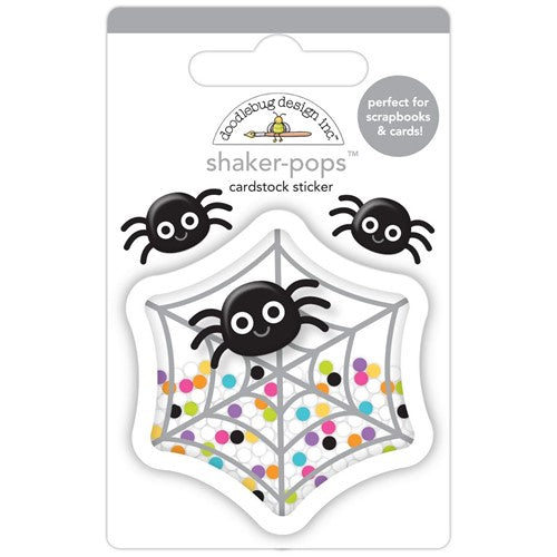 Simon Says Stamp! Doodlebug ON THE WEB Shaker Pops 3D Stickers 7858