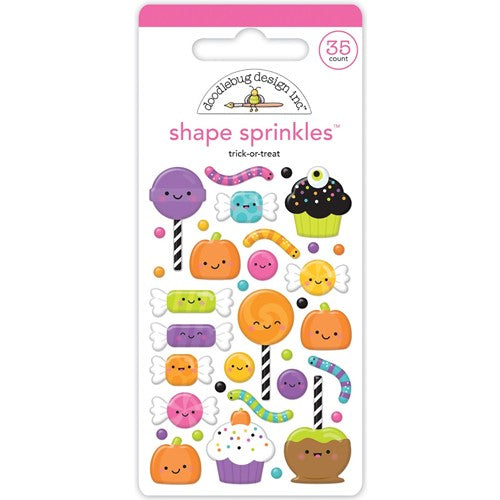 Simon Says Stamp! Doodlebug TRICK OR TREAT Shape Sprinkles 7849