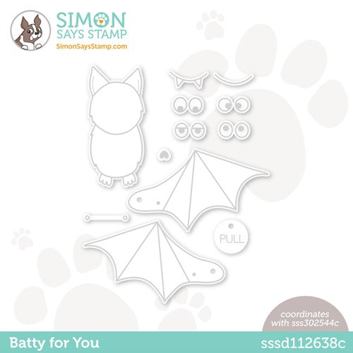 Simon Says Stamp! Simon Says Stamp BATTY FOR YOU Wafer Dies sssd112638c Cozy Hugs