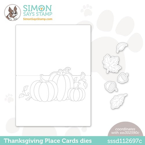 Simon Says Stamp! Simon Says Stamp THANKSGIVING PLACE CARDS  Wafer Dies sssd112697c Cozy Hugs