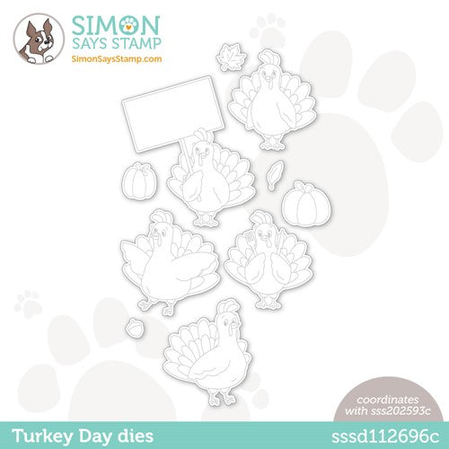 Simon Says Stamp! Simon Says Stamp TURKEY DAY Wafer Dies sssd112696c Cozy Hugs