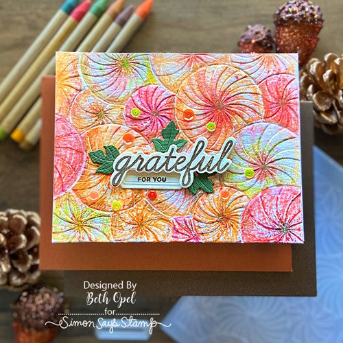 Simon Says Stamp! Simon Says Stamp Embossing Folder TWIRLING sf283 Cozy Hugs