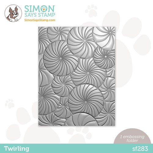 Simon Says Stamp! Simon Says Stamp Embossing Folder TWIRLING sf283 Cozy Hugs