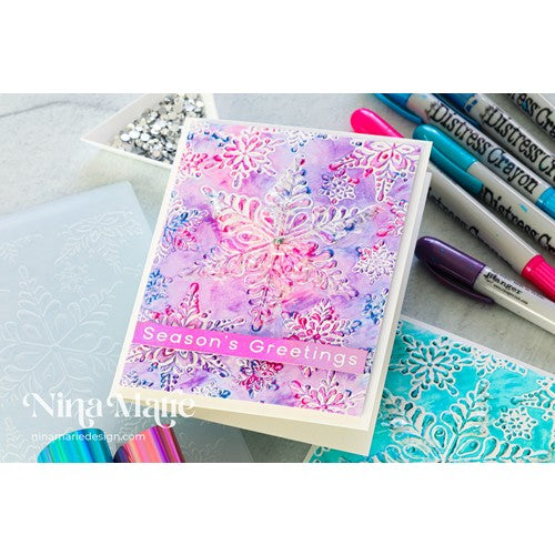 Simon Says Stamp! Simon Says Stamp Embossing Folder And Dies GLISTENING SNOWFLAKES sfd304 | color-code:ALT000