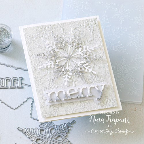 Simon Says Stamp! Simon Says Stamp Embossing Folder And Dies GLISTENING SNOWFLAKES sfd304 | color-code:ALT00