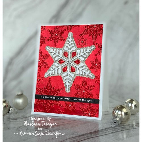 Simon Says Stamp! Simon Says Stamp Embossing Folder And Dies GLISTENING SNOWFLAKES sfd304 | color-code:ALT0