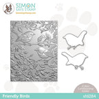 Simon Says Stamp! Simon Says Stamp Embossing Folder And Dies FRIENDLY BIRDS sfd284 Cozy Hugs
