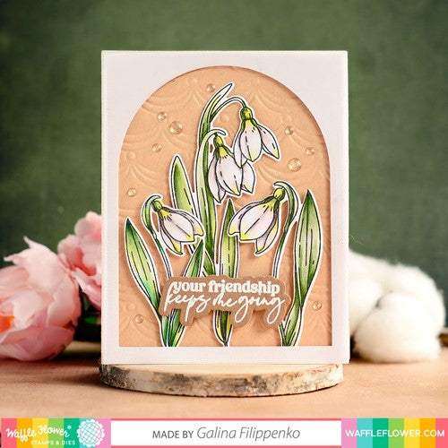 Simon Says Stamp! Waffle Flower SNOW DROP Clear Stamps 421147