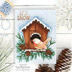 Simon Says Stamp! Simon Says Stamp Embossing Folder And Dies SNOWY BIRDHOUSE sfd309 | color-code:ALT02