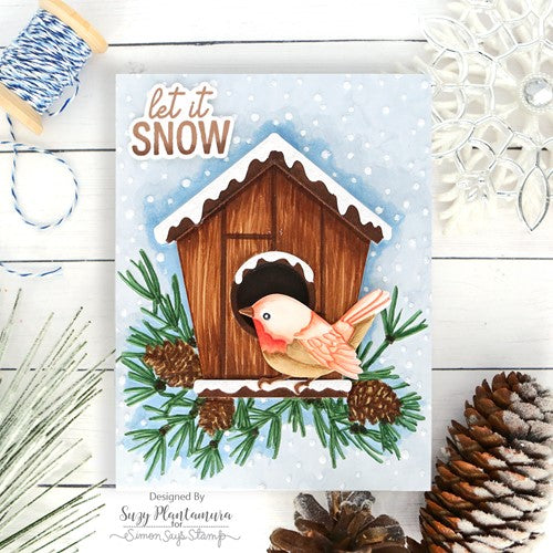 Simon Says Stamp! Simon Says Stamp Embossing Folder And Dies SNOWY BIRDHOUSE sfd309 | color-code:ALT01
