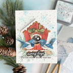 Simon Says Stamp! Simon Says Stamp Embossing Folder And Dies SNOWY BIRDHOUSE sfd309 | color-code:ALT03