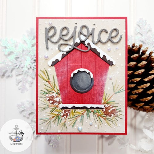 Simon Says Stamp! Simon Says Stamp Embossing Folder And Dies SNOWY BIRDHOUSE sfd309 | color-code:ALT0