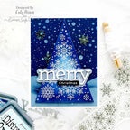 Simon Says Stamp! Simon Says Stamp Stencil SNOWFALL AND BANKS ssst221640 | color-code:ALT2