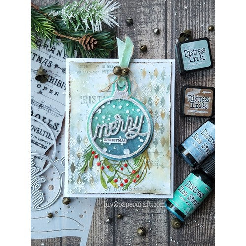 Simon Says Stamp! Simon Says Stamp Stencil SNOWFALL AND BANKS ssst221640