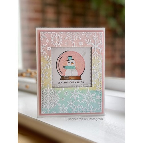 Simon Says Stamp! CZ Design Clear Stamps LET IT SNOW cz274c Cozy Hugs