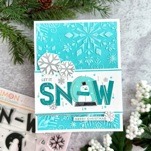 Simon Says Stamp! CZ Design Clear Stamps LET IT SNOW cz274c Cozy Hugs | color-code:ALT6